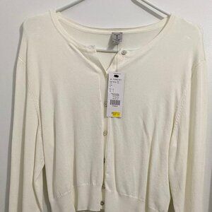Brand New White Cardigan Woman / Cardigan Blanc Femme Neuf